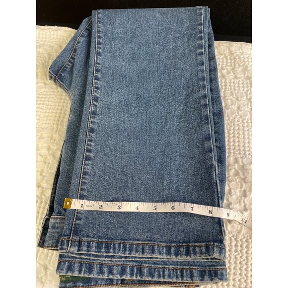 LRL Lauren Jean Ralph Lauren Women's Blue Jeans Straight Size 12 SKU 2644 - Picture 6 of 6